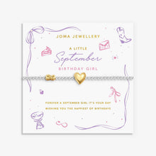 Load image into Gallery viewer, Birth Month A Little 'September' Bracelet - Joma Jewellery