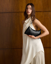 Load image into Gallery viewer, Miley Small Shoulder Bag in Black Faux Eel - Katie Loxton