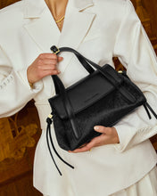 Load image into Gallery viewer, Alyssa Faux Pony Top Handle Bag Black - Katie Loxton