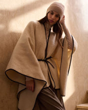 Load image into Gallery viewer, Whipstitch Blanket Cape Cream - Katie Loxton