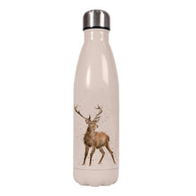 Load image into Gallery viewer, 'Portrait of a Stag' stag water bottle - Wrendale Designs