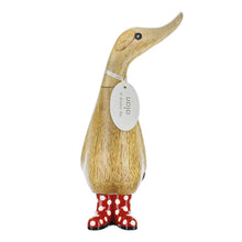 Load image into Gallery viewer, DCUK Duckling In Spotty Boots - Red