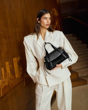 Load image into Gallery viewer, Alyssa Faux Pony Top Handle Bag Black - Katie Loxton