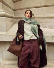 Load image into Gallery viewer, Recycled Checked Tassel Scarf - Green - Katie Loxton