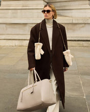 Load image into Gallery viewer, Teddy Mittens With Cord - Cream - Katie Loxton