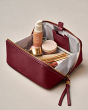 Load image into Gallery viewer, Fold-Out Mirror Makeup Bag Cherry - Katie Loxton