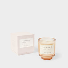 Load image into Gallery viewer, Sentiment Candle 'Friendship' Peach Rose & Sweet Mandarin - Katie Loxton