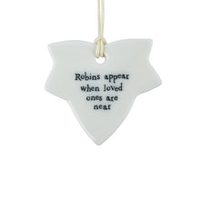 Load image into Gallery viewer, Porcelain Leaf 'When robins appear' - East Of India