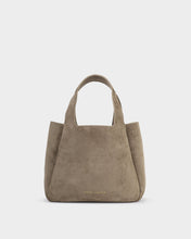 Load image into Gallery viewer, Raya Suedette Top Handle Bag in Mink - Katie Loxton