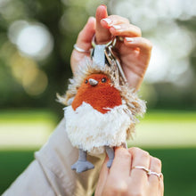 Load image into Gallery viewer, 'Adele' Robin Plush Character Keyring - Wrendale Designs