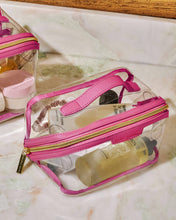 Load image into Gallery viewer, Clear Medium Make-up & Wash Bag - Sugar Pink - Katie Loxton