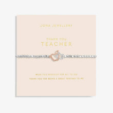 Load image into Gallery viewer, Forever Yours 'Thank You Teacher' Bracelet - Joma Jewellery