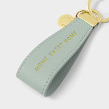 Load image into Gallery viewer, Sentiment Loop Keyring 'Home Sweet Home' - Katie Loxton