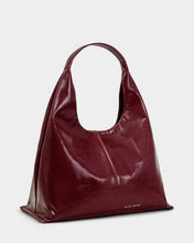 Load image into Gallery viewer, 'Laila' Patent Crackle Shoulder Bag in Cherry - Katie Loxton