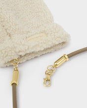 Load image into Gallery viewer, Teddy Mittens With Cord - Cream - Katie Loxton