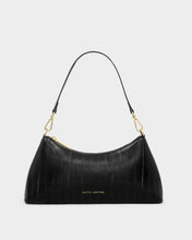 Load image into Gallery viewer, Miley Small Shoulder Bag in Black Faux Eel - Katie Loxton