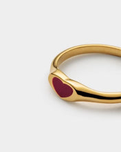 Load image into Gallery viewer, Rouge Waterproof Gold Heart Ring
