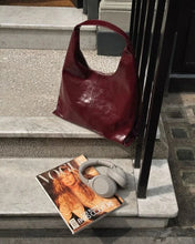 Load image into Gallery viewer, 'Laila' Patent Crackle Shoulder Bag in Cherry - Katie Loxton