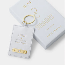 Load image into Gallery viewer, Birthstone Keyring 'June' - Katie Loxton