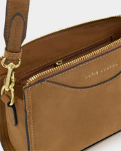 Load image into Gallery viewer, 'Alba' Suedette Crossbody Bag in Caramel - Katie Loxton