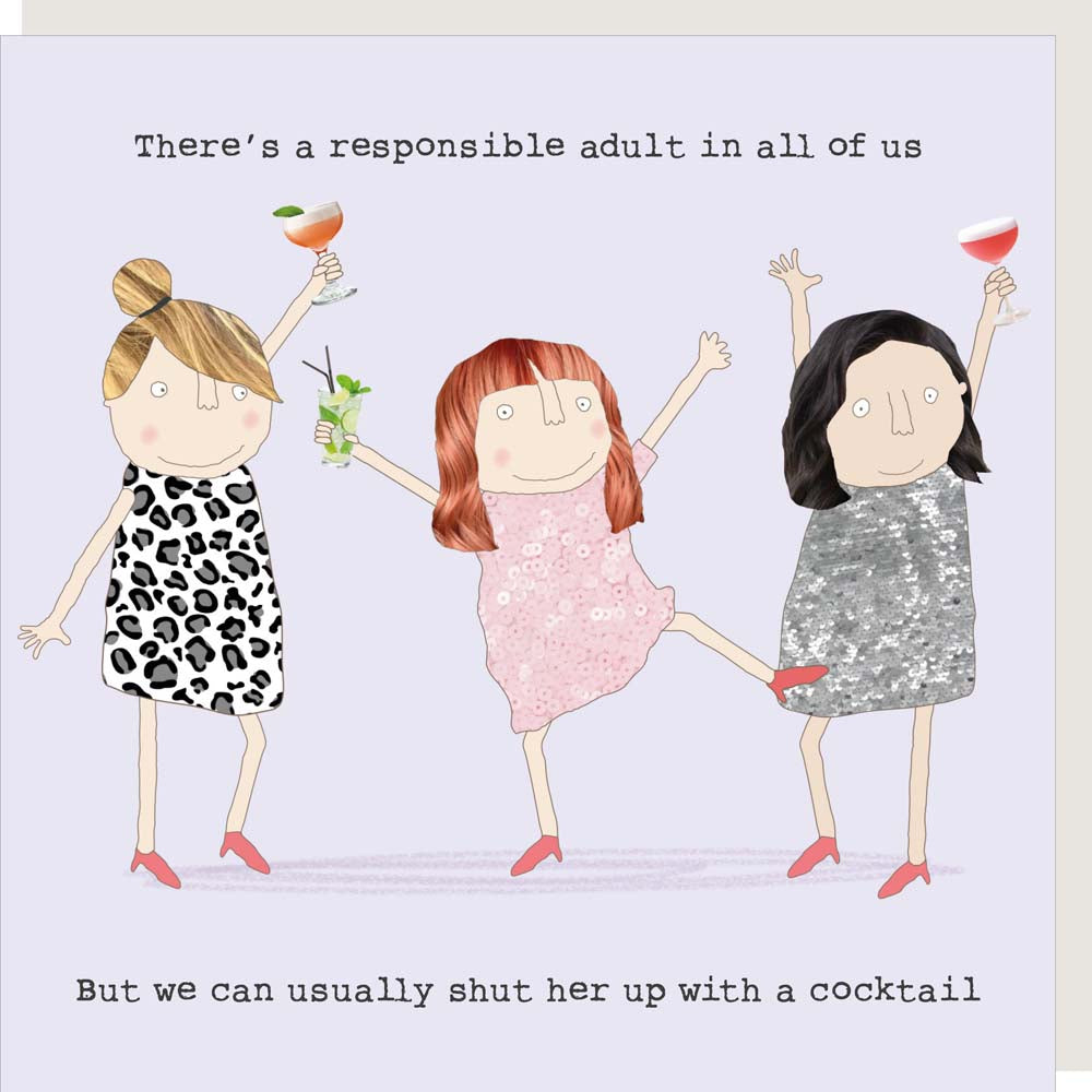 'Responsible Girl' Greeting Card - Rosie Made A Thing