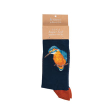Load image into Gallery viewer, &#39;The Kingfisher&#39; Men&#39;s Socks - Wrendale Designs
