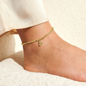 Hammered Heart Anklet - Joma Jewellery