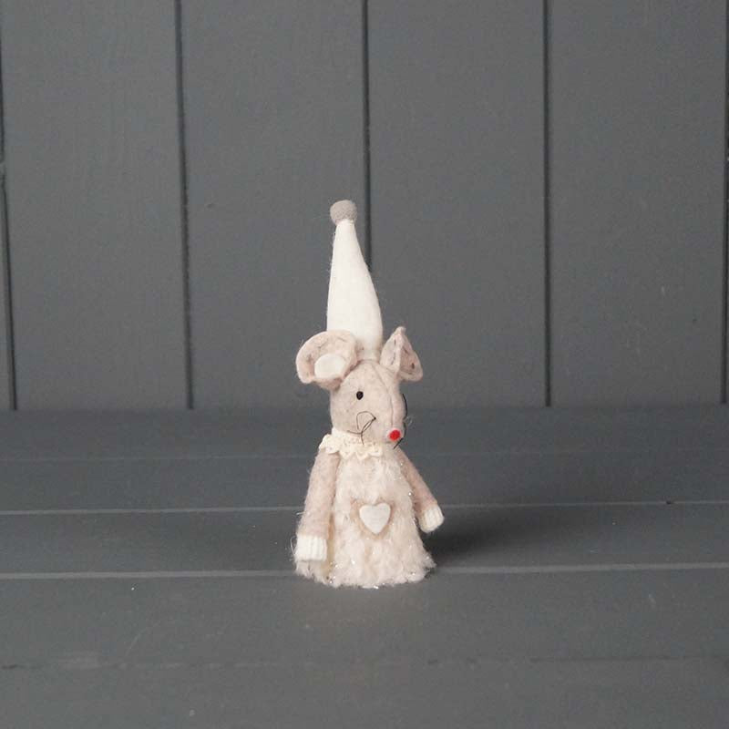 Little White Fabric Mouse