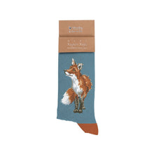 Load image into Gallery viewer, Fox Men&#39;s Socks - &#39;Bright Eyed &amp; Bushy Tailed&#39; - Wrendale Designs
