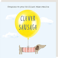 'Clever Sausage' Greeting Card - Rosie Made A Thing