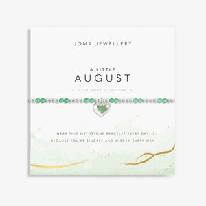 'August' A Little Birthstone Bracelet - Joma Jewellery