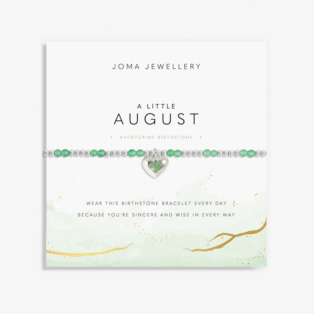 'August' A Little Birthstone Bracelet - Joma Jewellery
