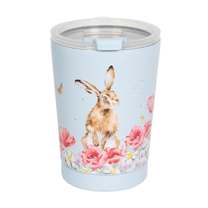 'Fields Of Flowers' Hare Thermal Travel Cup - Wrendale Designs