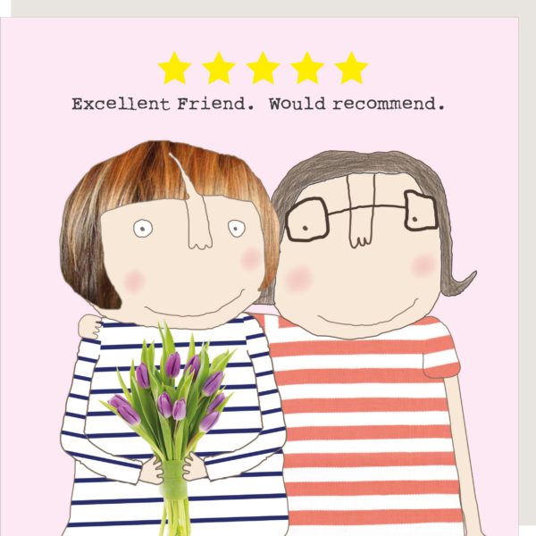 'Five Star Friend' Greeting Card - Rosie Made A Thing