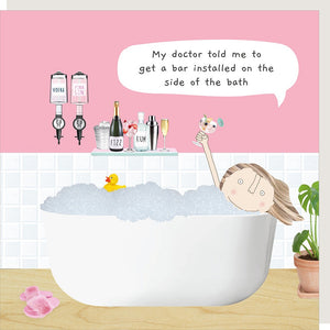 'Bath Bar' Greeting Card - Rosie Made A Thing