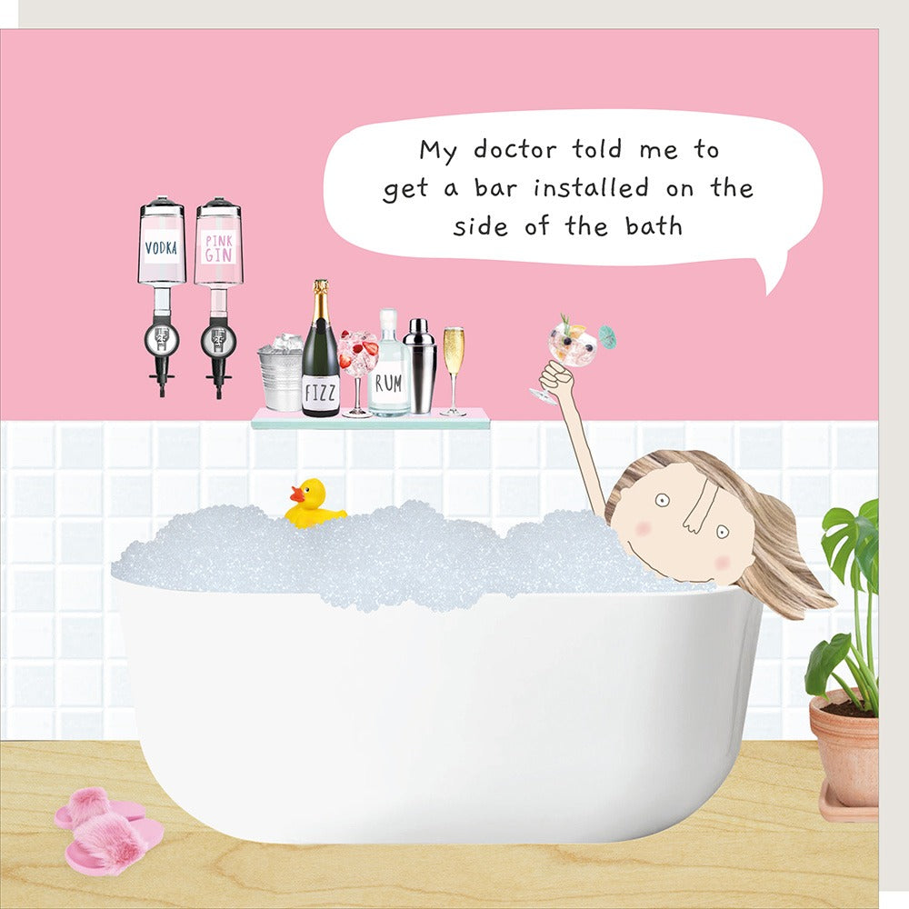 'Bath Bar' Greeting Card - Rosie Made A Thing