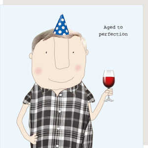 'Perfection' Male Greeting Card - Rosie Made A Thing