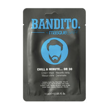 Load image into Gallery viewer, Mens 'Bandito' Chill A Minute....or 30! Cream Face Mask - Masque Bar
