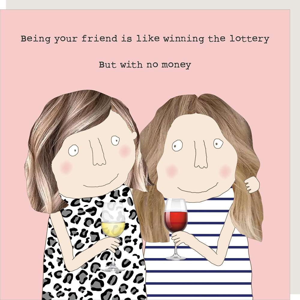 'Friend Lottery' Greeting Card - Rosie Made A Thing