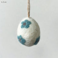 Little Felted Daisy Egg Blue - East of India