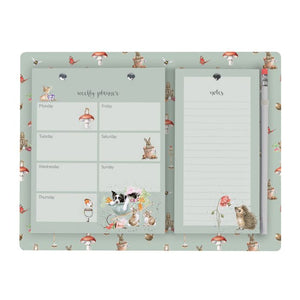 'Garden Friends' Weekly & Shopper Planner Pad - Wrendale Designs