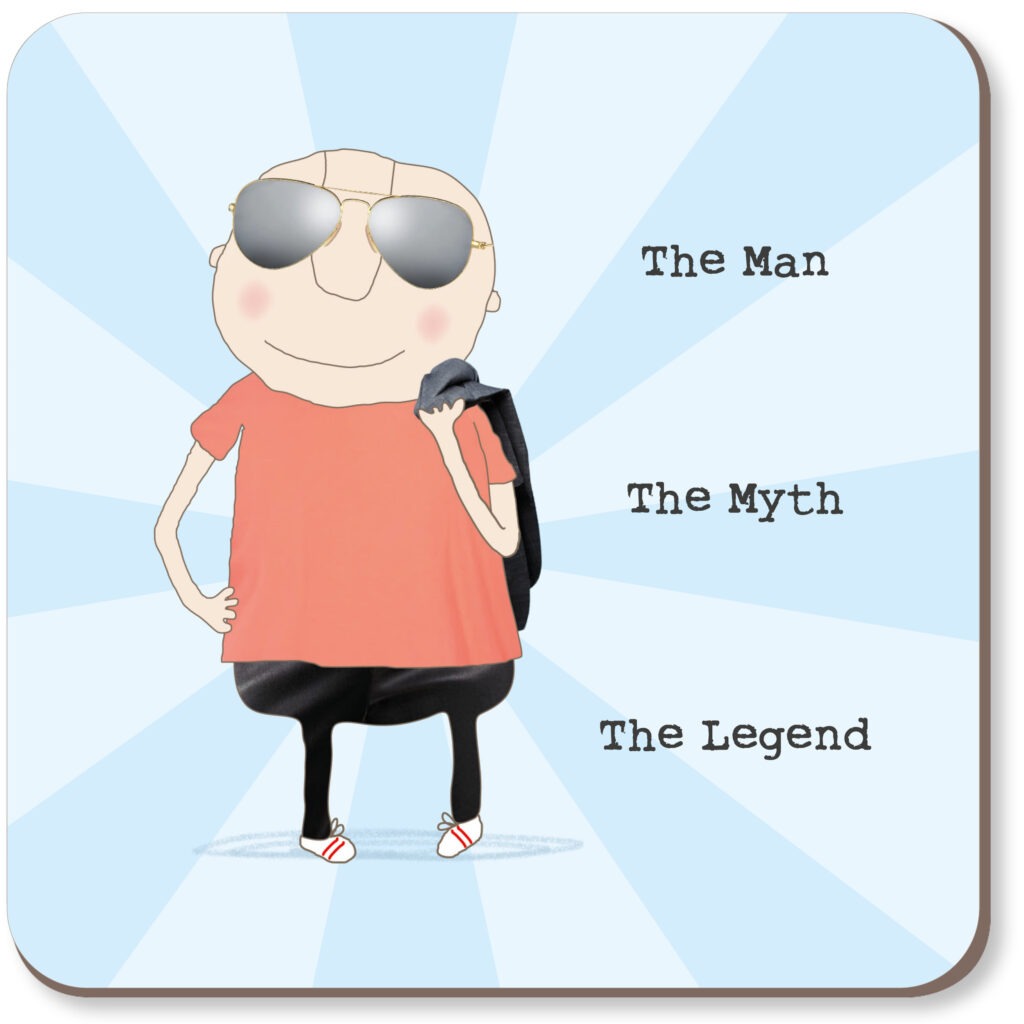 'The Myth' Drink Coaster - Rosie Made A Thing