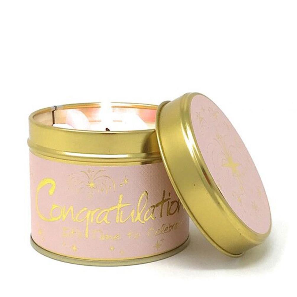 Lilyflame scented candle tin - Congratulations!