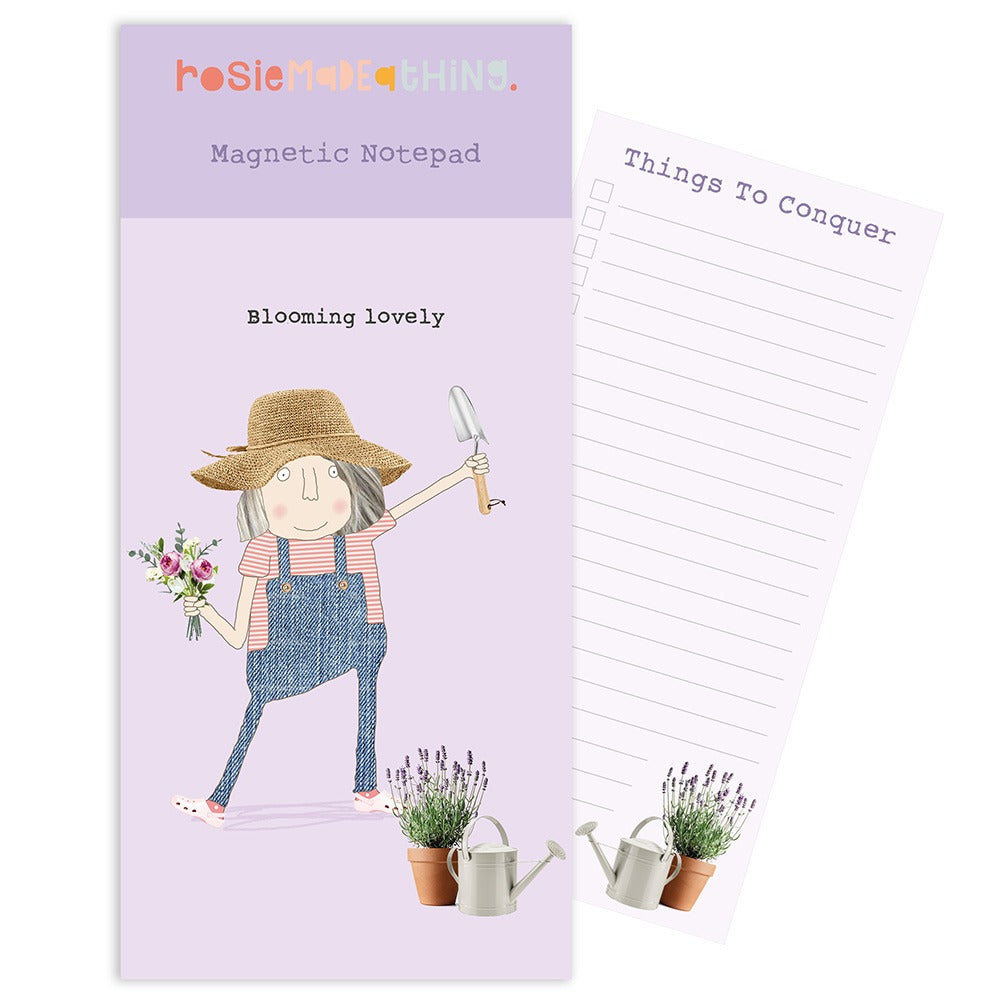 'Bloomin Lovely' Magnetic Notepad - Rosie Made A Thing