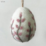 Floral Felted Egg Pink - East of India