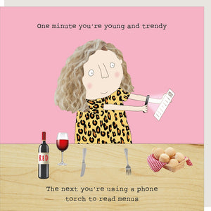 'Read Menus' Greeting Card - Rosie Made A Thing