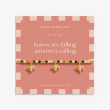Load image into Gallery viewer, Autumn's Calling A Little 'Leaves Are Falling Autumn Is Calling' Bracelet - Joma Jewellery
