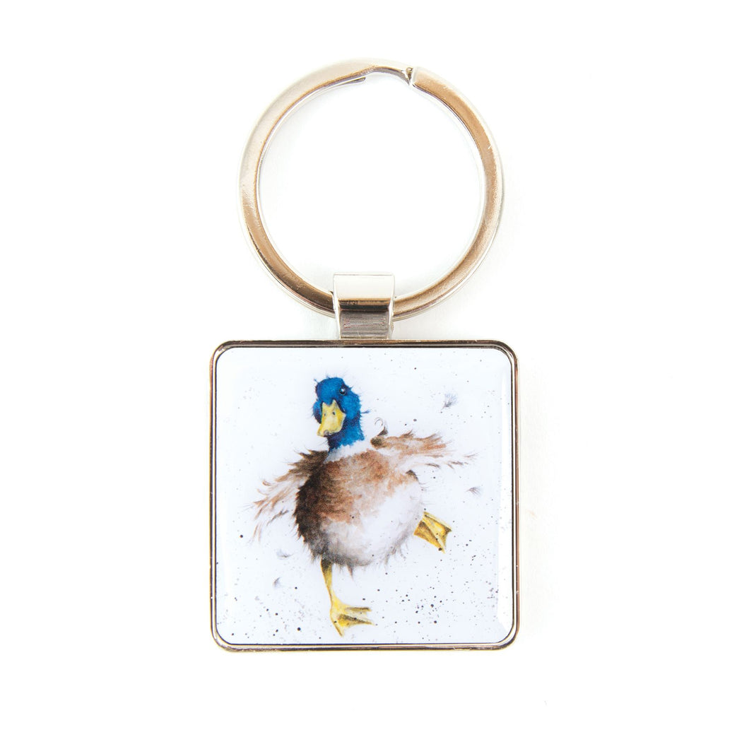 'A Waddle And A Quack' Keyring - Wrendale Designs