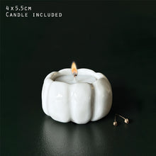 Load image into Gallery viewer, Pumpkin Tea Light Holder - Friendship Warms The Heart - East of India
