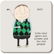 'Golf' Coaster - Rosie Made A Thing